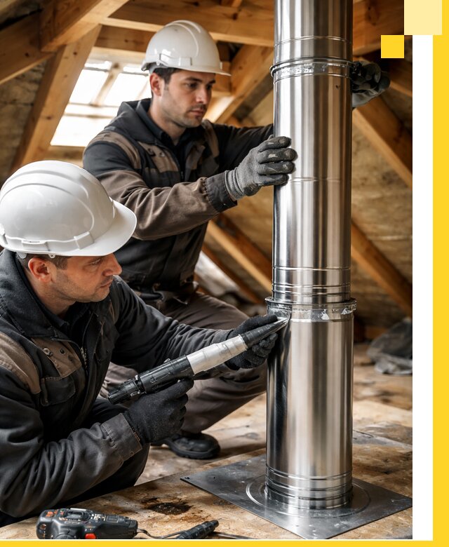 Монтаж дымоходов для каминов в Бузулуке с гарантией качества