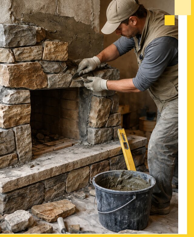 Изготовление и установка каменных каминов под ключ в Бузулуке