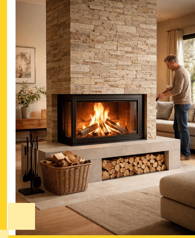 Дровяной камин под ключ в Бузулуке от 208480 р. | ЭриданБзл