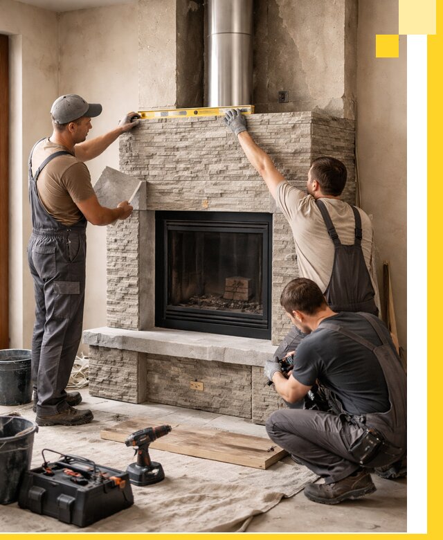 Профессиональный монтаж каминов под ключ в Бузулуке для дома