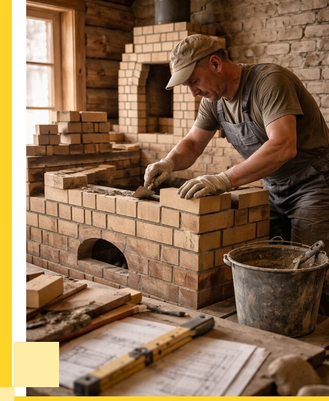 Кладка печей из кирпича в Бузулуке цены от 31272 р. - ЭриданБзл