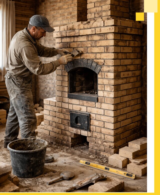 Кирпичные печи под ключ в Бузулуке: проектирование и кладка
