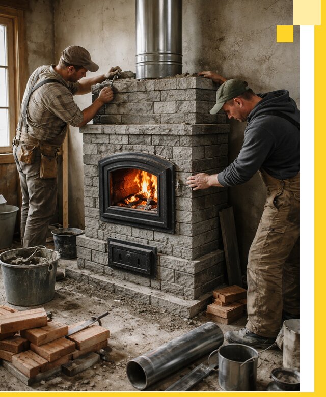 Производство, поставка и монтаж дровяных печей в Бузулуке