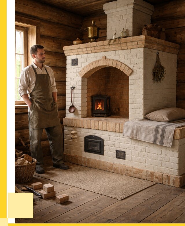 Русские печи с лежанкой под ключ в Бузулуке от 156360 р. ЭриданБзл