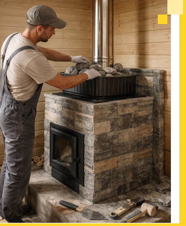 Печи для парной в Бузулуке, производство, монтаж и обслуживание