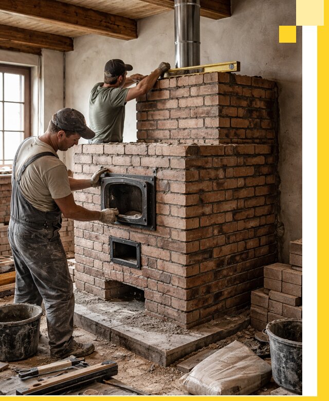 Печи для загородного дома под ключ в Бузулуке — монтаж и сервис