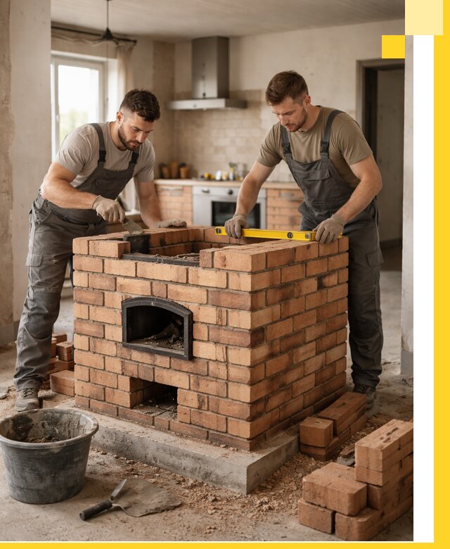 Установка и монтаж печей в частном доме в Бузулуке под ключ