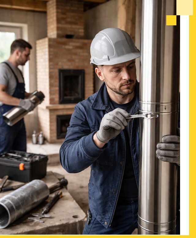 Профессиональный монтаж дымоходов для печей в Бузулуке