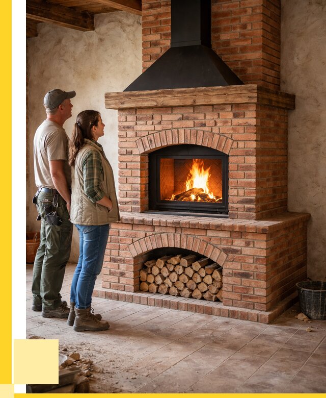 Печи камины из кирпича в Бузулуке от 125088 р. | ЭриданБзл