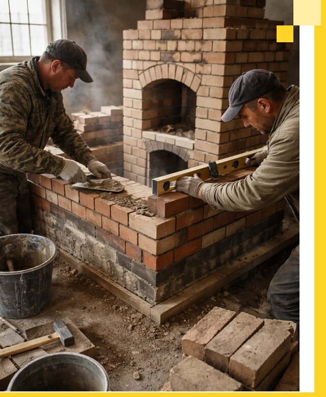 Изготовление и монтаж печей и каминов из кирпича в Бузулуке