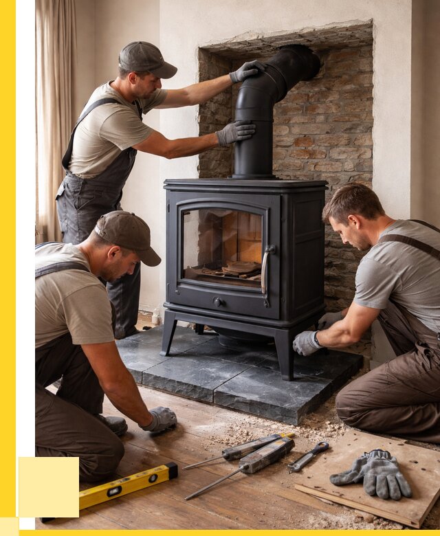 Монтаж печи камина в частном доме в Бузулуке от 26060 р. | ЭриданБзл