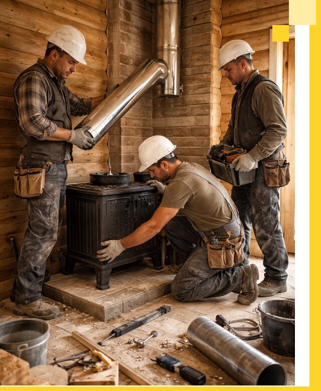 Профессиональный монтаж банных печей и дымоходов в Бузулуке