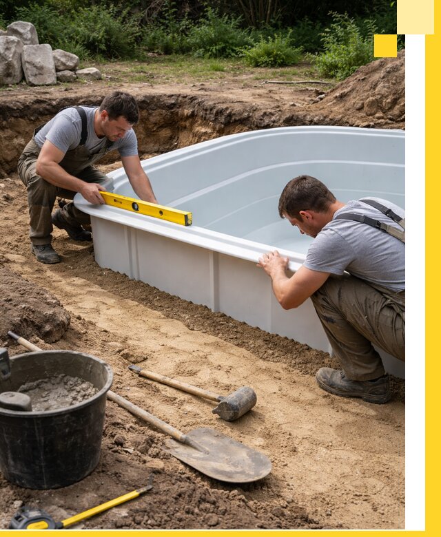 Производство и установка пластиковых бассейнов в Бузулуке под ключ