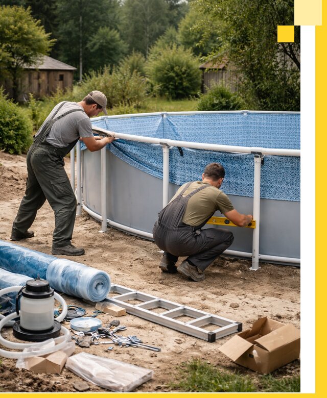 Установка и монтаж каркасных бассейнов в Бузулуке под ключ