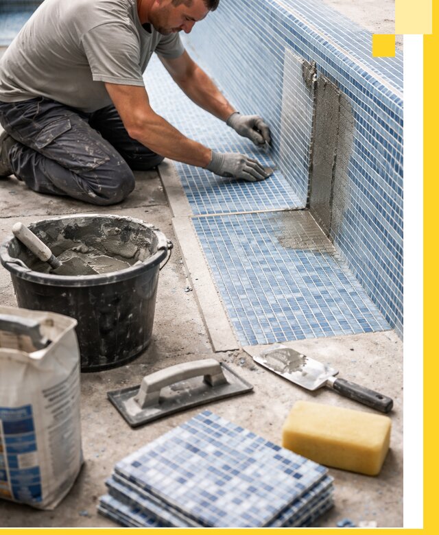 Укладка и ремонт мозаики для бассейнов под ключ в Бузулуке