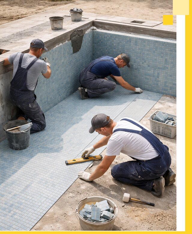 Укладка и установка плитки для бассейнов под ключ в Бузулуке