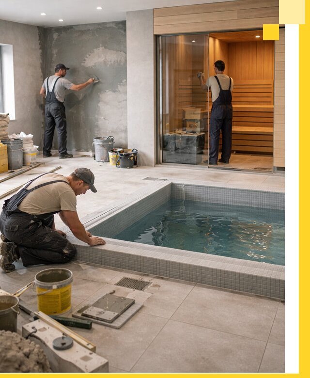 Проектирование и строительство сауны с бассейном в Бузулуке