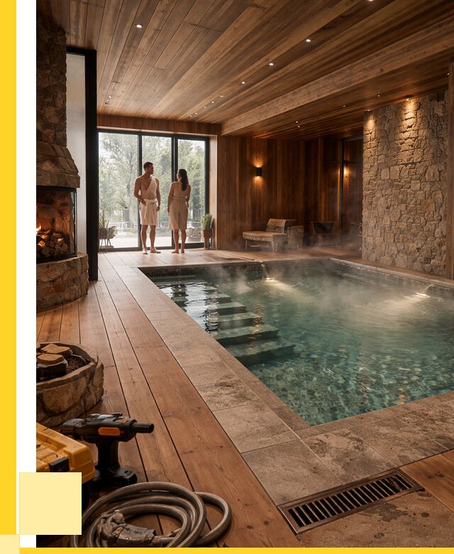 Проекты бань с бассейном под ключ в Бузулуке от 78180 р., ЭриданБзл