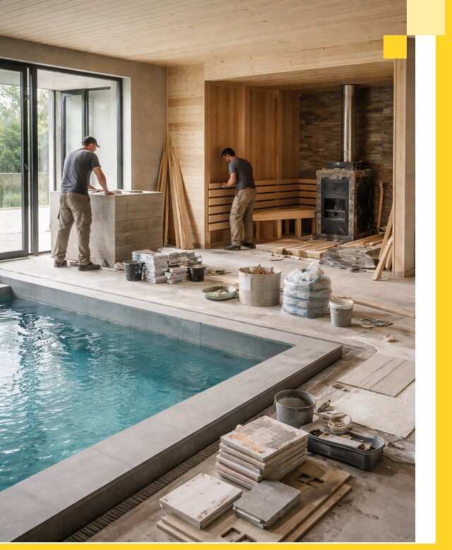 Проектирование и строительство бань с бассейном в Бузулуке