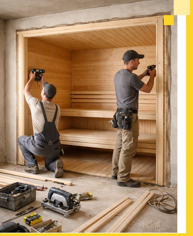 Монтаж саун под ключ в Бузулуке — проектирование и установка