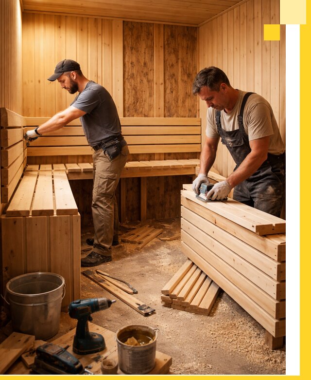 Профессиональный комплексный ремонт саун под ключ в Бузулуке