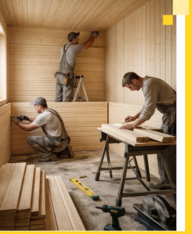 Обшивка саун в Бузулуке из натуральной древесины под ключ