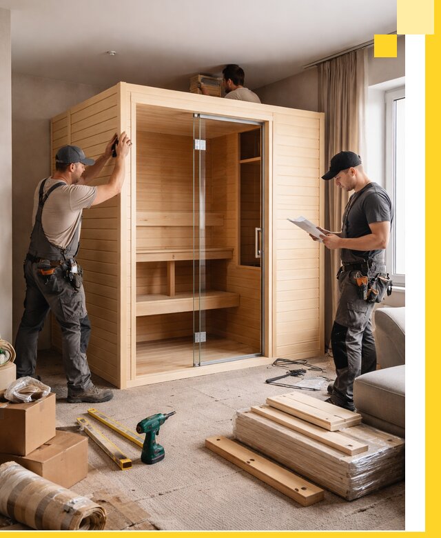 Установка и благоустройство саун в квартире в Бузулуке