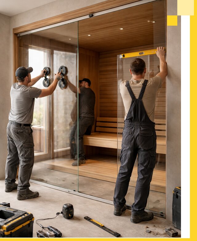 Производство и монтаж стеклянных саун под ключ в Бузулуке