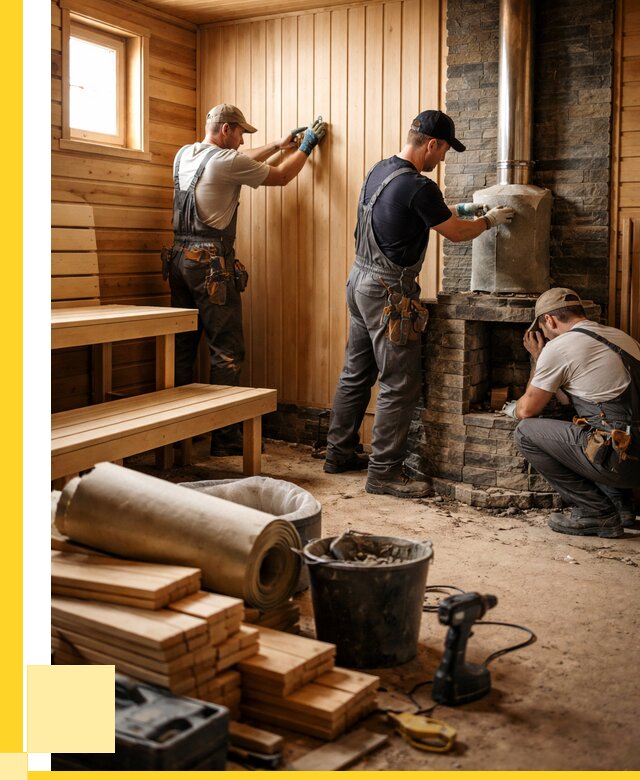 Ремонт бань под ключ в Бузулуке от 46908 р. | ЭриданБзл