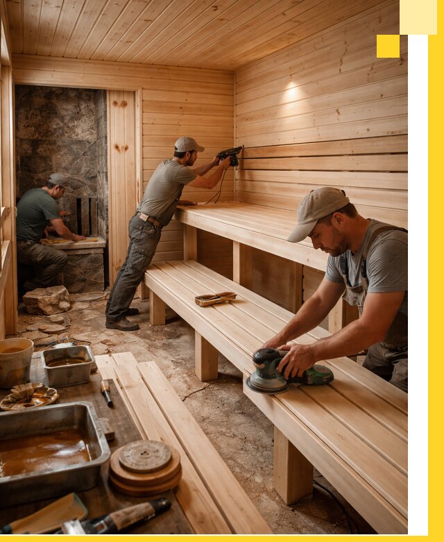 Профессиональная отделка бань в Бузулуке под ключ, с гарантией