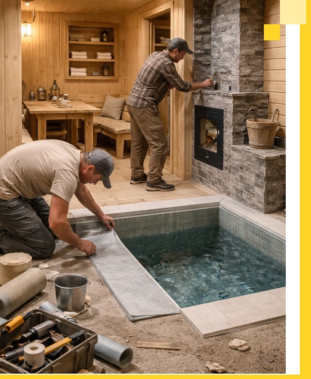 Строительство бань с комнатой отдыха под ключ в Бузулуке