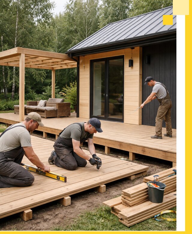 Строительство бань с террасой и бассейном под ключ в Бузулуке