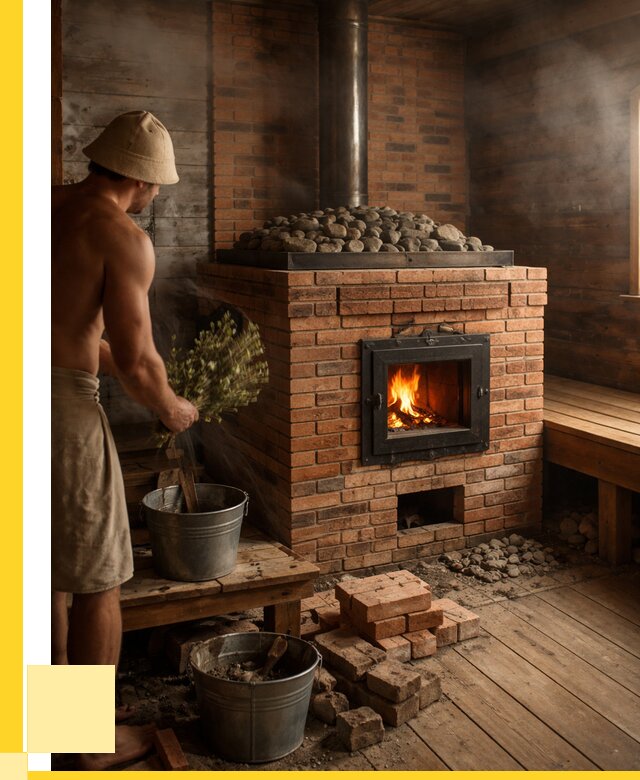 Кирпичные банные печи в Бузулуке от 93816 р. | ЭриданБзл