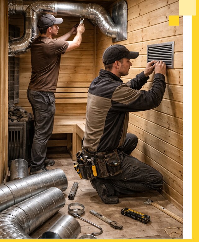 Проектирование и монтаж вентиляции бани в Бузулуке под ключ