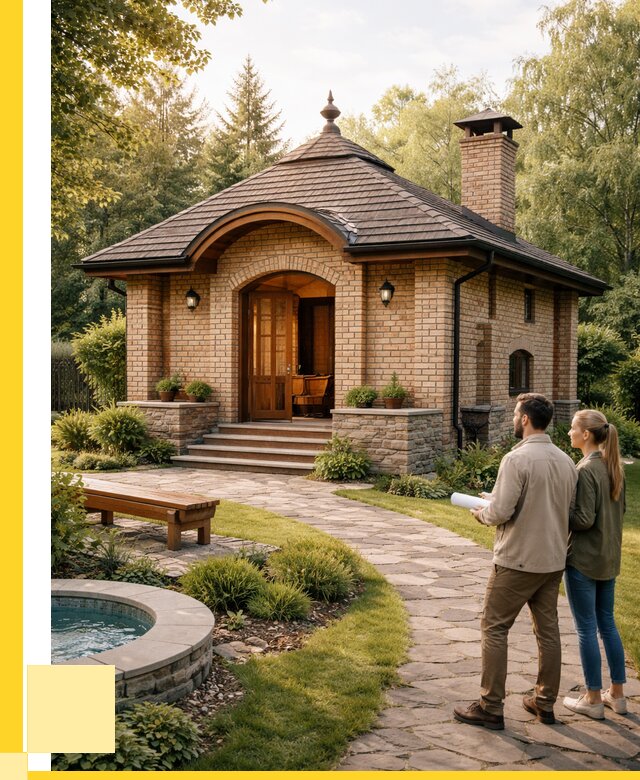 Проект кирпичной бани в Бузулуке от 31272 р. | ЭриданБзл