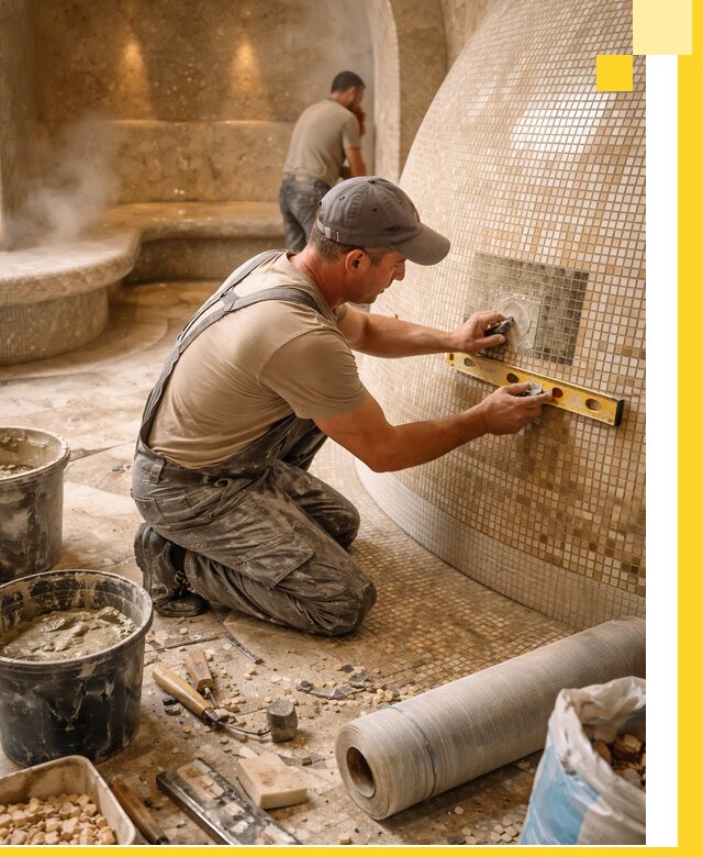 Хамам под ключ в Бузулуке: проектирование, строительство, отделка