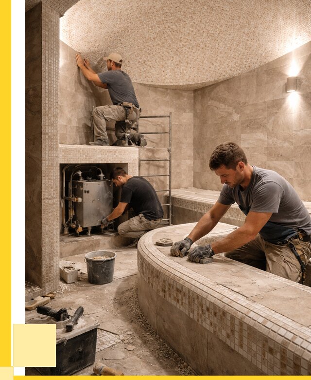 Монтаж хамамов под ключ в Бузулуке от 260600 р. ЭриданБзл