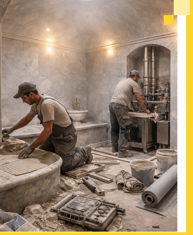 Строительство турецких бань хаммам под ключ в Бузулуке