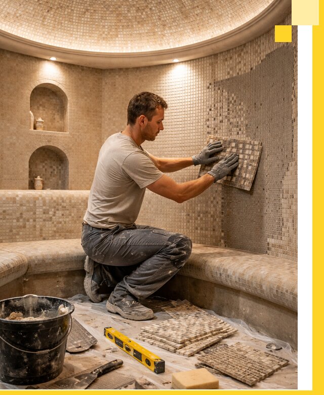 Устройство и монтаж домашнего хамама под ключ в Бузулуке