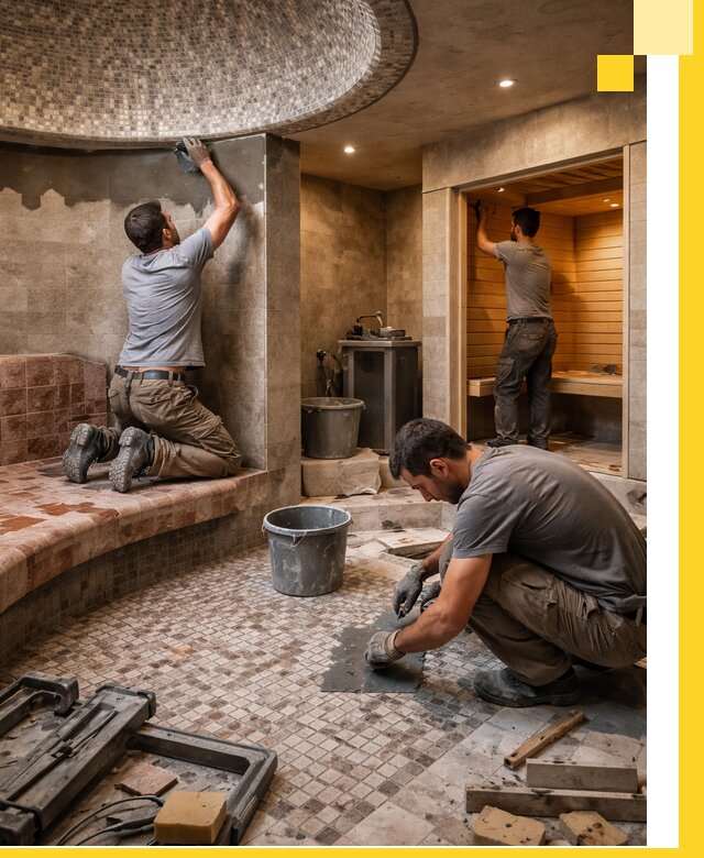 Проект и строительство хамама бани и сауны под ключ в Бузулуке