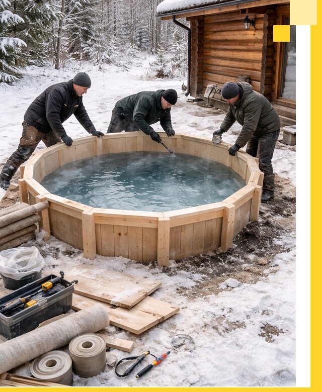 Изготовление и установка ледяных купелей под ключ в Бузулуке