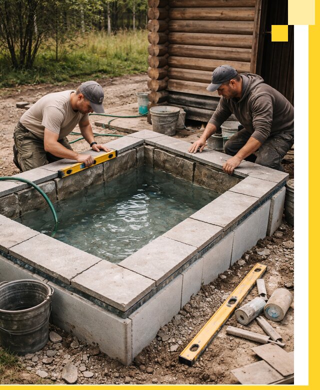 Изготовление и установка холодных купелей под ключ в Бузулуке